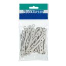 Comair Gummilaschen kurz flach 50 Stück 73 mm