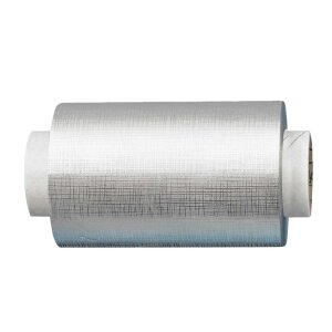 Alusträhnenfolie mit Struktur silber 16 my 12cm x 100m