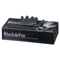 Black&Pro Latexhandschuhe puderfrei schwarz groß 20er Box