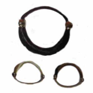 Haargummi mit Kunsthaar schwarz