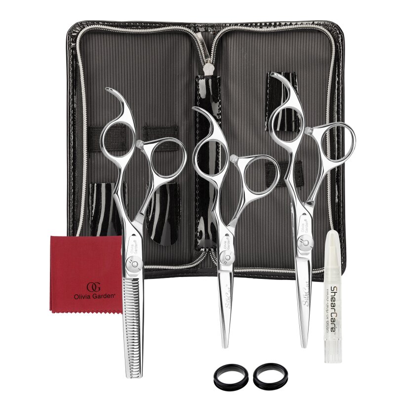 Olivia Garden Silkcut Scherenset 3 Stück (5,0"/ 5,75" / 6,0" Effi)