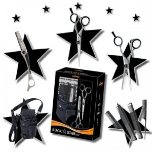 HS Schere e-kwip Rockstarter Offset HS 5,5",Modellier5,5"40,4Kämme,Messer,Tasche