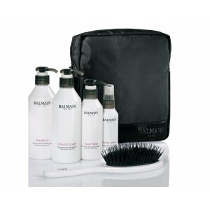 Balmain Beauty Bag inkl. Shampoo 250 ml  Cond. 250 ml Maske 150 ml Shine Spray 75 ml