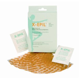 X-Epil Kaltwachsstreifen schmal f.d. Gesicht 12 Stück