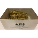Haarnadeln 65 x 1,2 mm gold gewellt