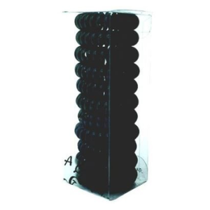 A&A Haargummi schwarz 3,8 cm Telefonkabel 11er