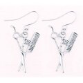 A&A Ohrring mit Anhänger Kamm und Schere