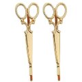 A&A Haarklemmen Schere gold 2er Pack     Metall-Look