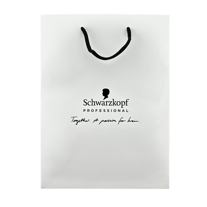 Schwarzkopf Papiertragetasche Weiss 50 Stück