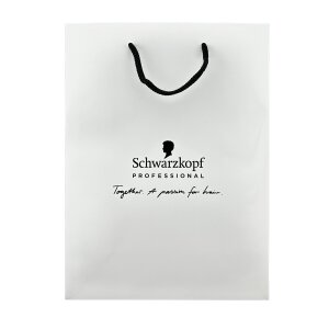 Schwarzkopf Papiertragetasche Weiss 50 Stück