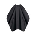 Trend-Design Barber Cape Haarschneideumhang Schneide- und Rasierumhang schwarz
