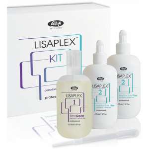 Lisaplex Kit mit 1x Lisaplex Bond Saver 125 ml, 2x Lisaplex Hair Structure Filler 125 ml