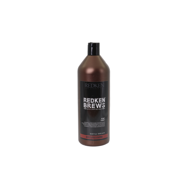 Redken For Men Brews 3 In 1 Shampoo 1000 ml