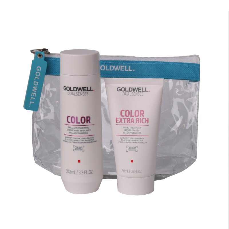Image of Goldwell Travel Bag Color Shampoo 100ml, Treatment 50ml
