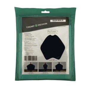 Trend-Design Schneideumhang RecYcape schwarz