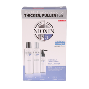 NIOXIN Haarpflege System 5 Set für leicht ausdünnendes, chemisch behandeltes Haar