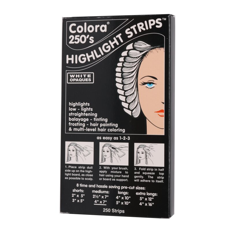 Image of Colora Highlight Strips Strähnenpapier 10x17,5cm 250 Blatt