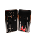 Pfeilring Manicure-Etui 7-teilig sz  Rahmen, Rindleder, Nickel-Füllung