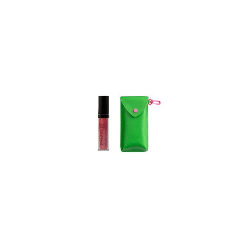 Image of Nouba Pump Up Lips Set (Green Cell Phone Case + Lipshine Volume)