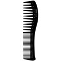 Fripac Ebonit Strähnenkamm 401 gewellt, 19 cm