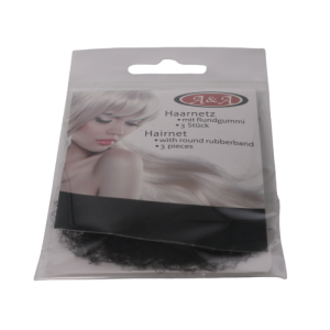 A&A Haarnetz dünn Rundgummi schwarz 3 Stück