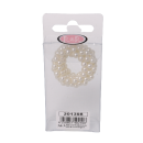 A&A Perlen Zopfring 4cm creme 2,5cm hoch