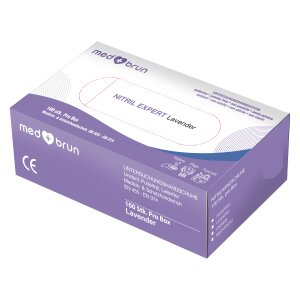 Nitril-Einweghandschuhe MEDBRUN   XL   100er Box lavendel