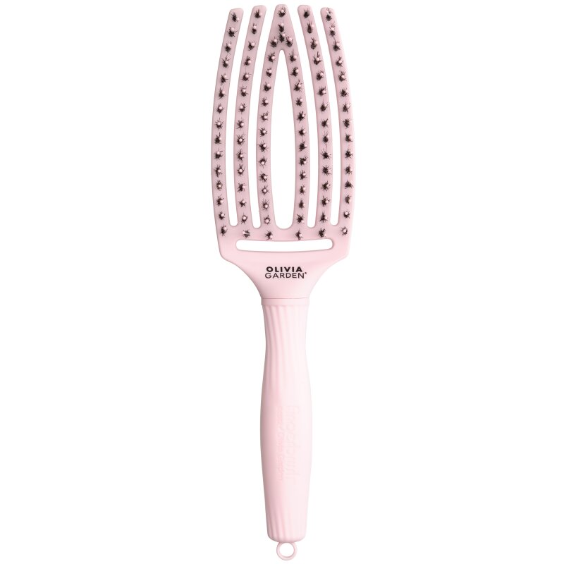 Olivia Garden Fingerbrush Pastel Pink 6 reihig medium
