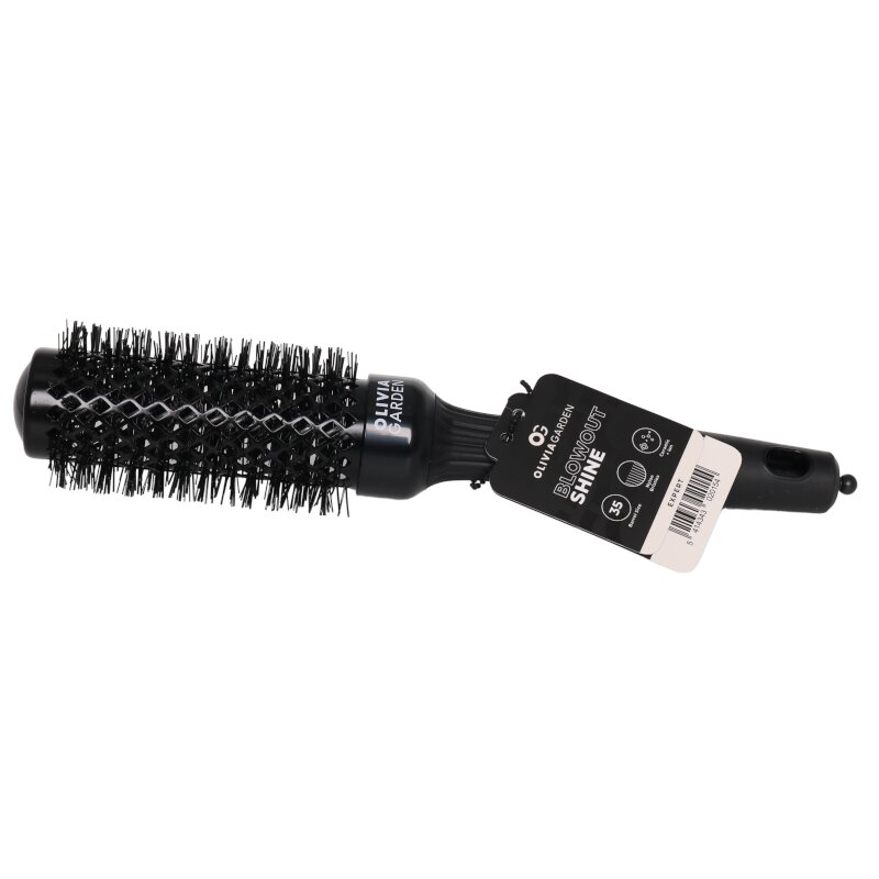 Olivia Garden Expert Blowout Shine Schwarz 35 mm
