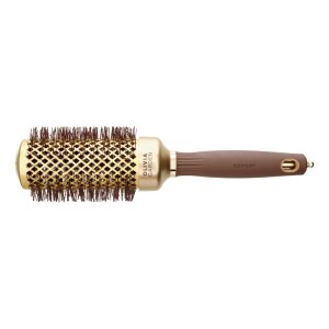 Olivia Garden Expert Blowout Shine Gewellte Borsten Gold&Braun 45 mm