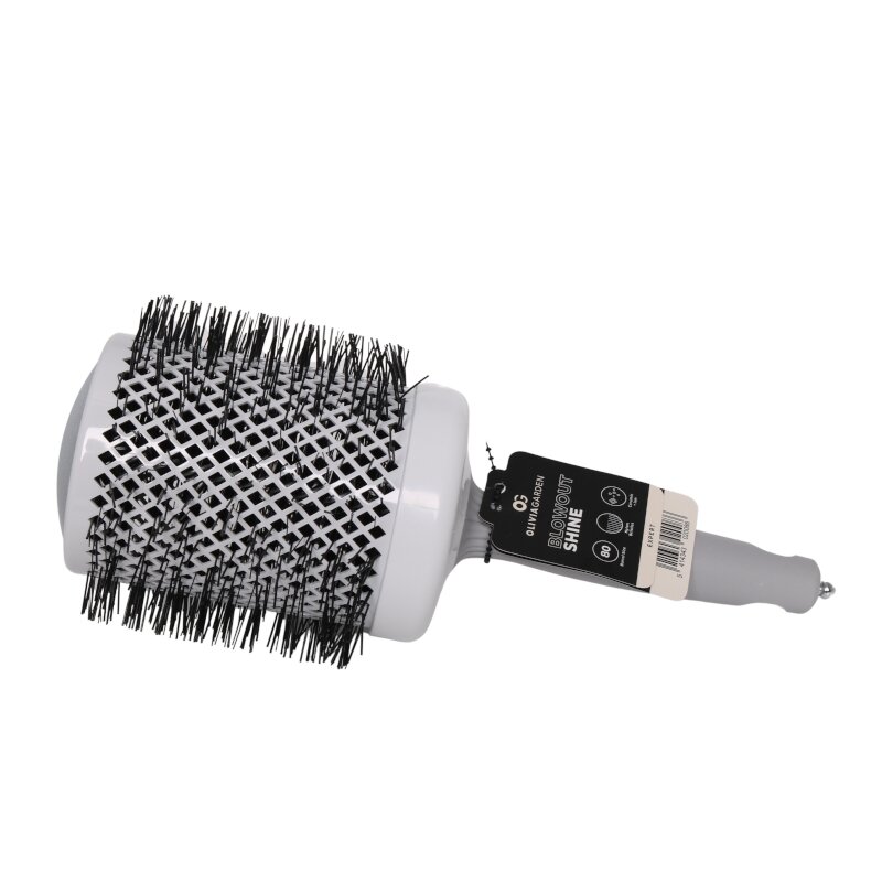 Olivia Garden Expert Blowout Shine Weiß&Grau 80 mm