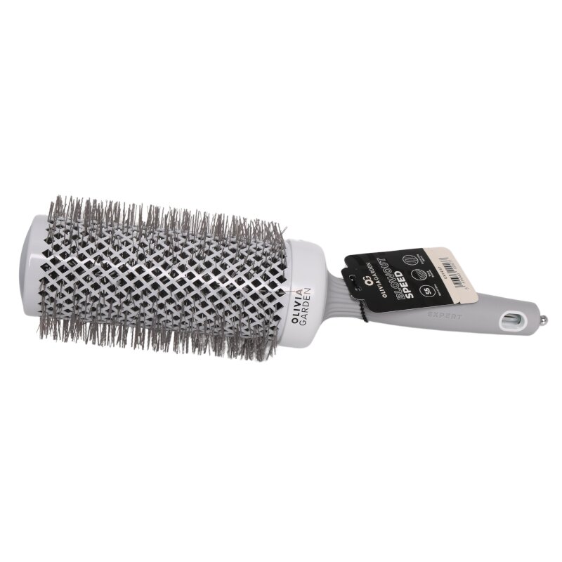 Olivia Garden Expert Blowout Speed Gewellte Borsten Weiß&Grau 55 mm