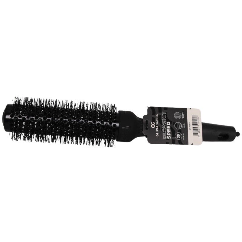 Olivia Garden Expert Blowout Speed Gewellte Borsten Black Label 35 mm