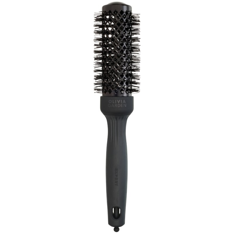Olivia Garden Expert Blowout Shine Gewellte Borsten Black Label 35 mm