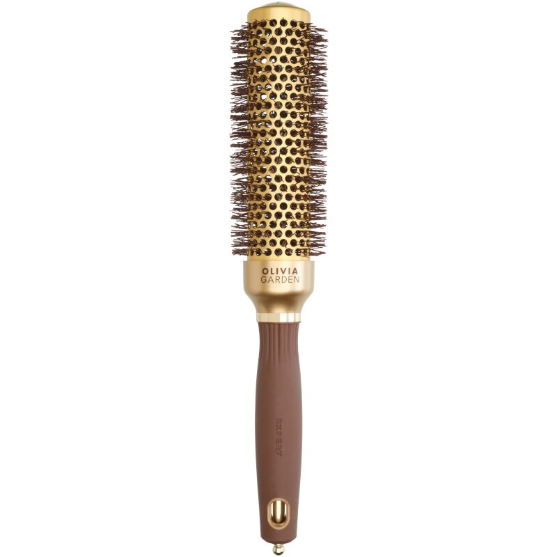 Olivia Garden Expert Blowout Speed Gewellte Borsten Wavy Bristles Gold&Brown 35