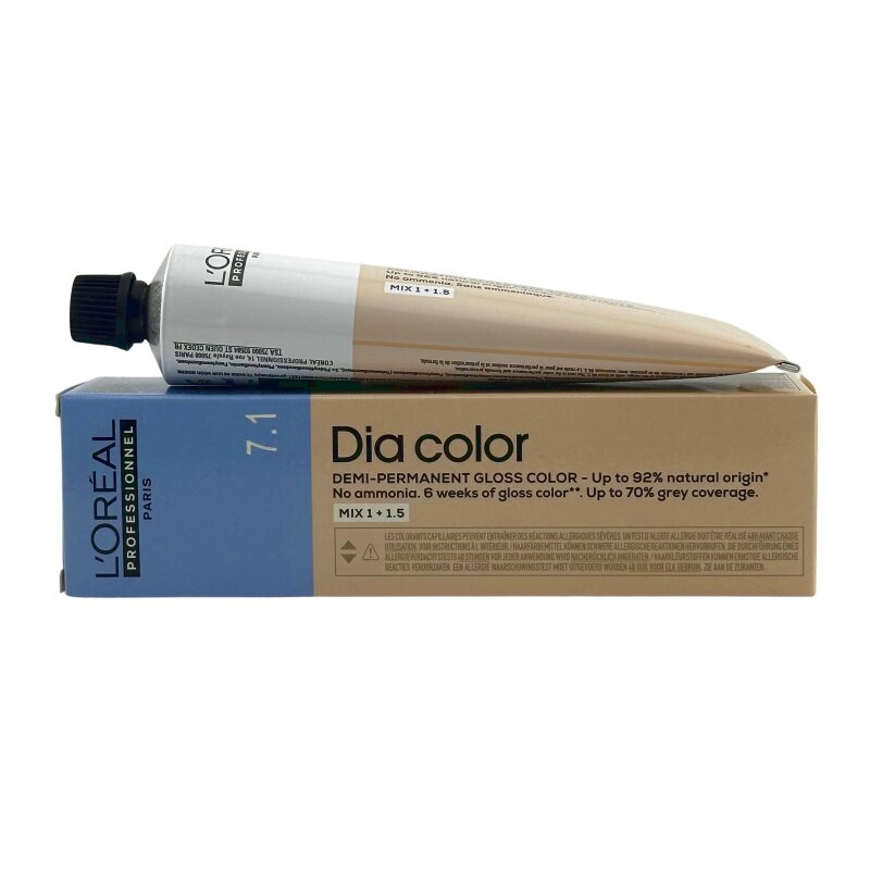 L'Oréal DIA Color 7,1 Mittelblond Asch 60 ml