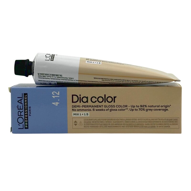L'Oréal DIA Color 4,12 Mittelbraun Asch Irisé 60 ml