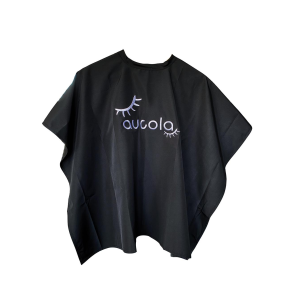 aucola Kurzumhang schwarz 85x85 cm mit Hakenverschluss