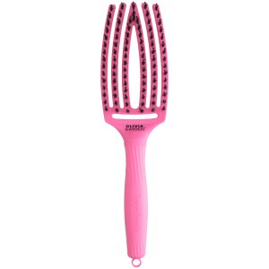 Olivia Garden Fingerbrush Care Iconic Boar&Nylon Pink Granita