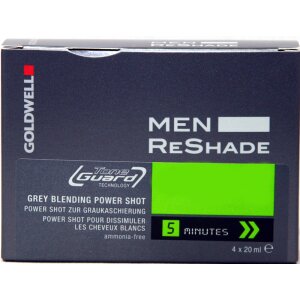 Goldwell Men Reshade Power Shot 4CA  mittel aschbraun 4x20 ml.