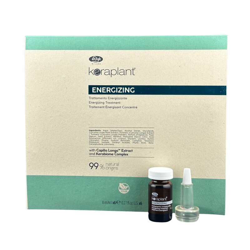 Lisap Keraplant Energizing Vials 6x8 ml
